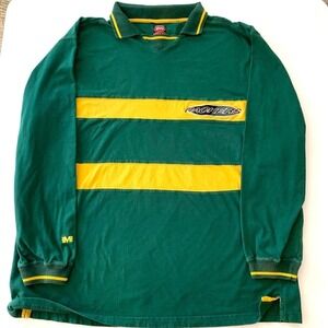Vintage 90s Mirage NFL Green Bay Packers Long Sleeve Rugby Shirt XXL Heavyweight
